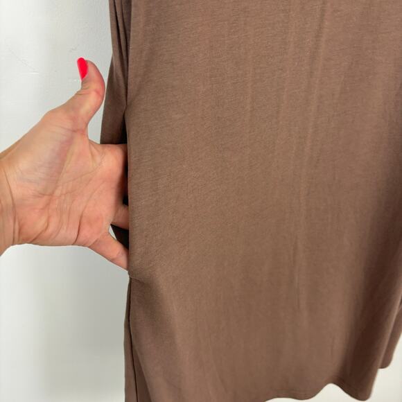 LOUNGECORE BTFBM Shirt Dress – Casual Bump Friendly Stretch – Size M NWT - Picture 4 of 7